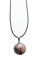 Pendant Moon And Stars Rose Quartz
