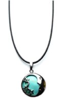 Necklace Moon And Stars Turquoise