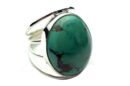 Silver Ring Oval Turquoise