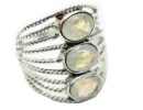 Silver Ring Beaded Rainbow