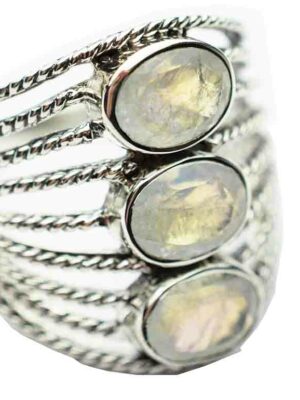 Silver Ring Beaded Rainbow