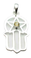 Silver Pendant Fatima Citrine