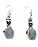 Silver Earring Circle Rainbow