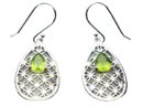 Silver Earring Peridot