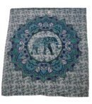Bedspread Double Elephant Green