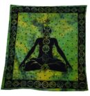 Bedspread Single Chakra Green