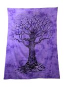Bedspread Single Tree Purple