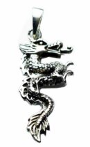 Silver Pendant Dragon