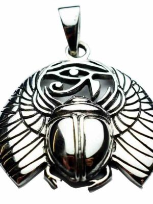 Silver Pendant Egyptian Scarab