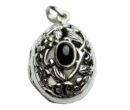 Silver Pendant Locket Oval