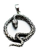 Silver Pendant Twisted Snake