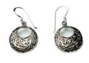 Silver Earring Round Filigree