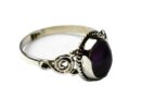 Silver Ring Oval Amethyst