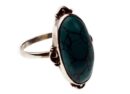 Silver Ring Oval Turquoise