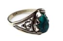 Silver Ring Teardrop Turquoise