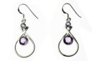 Silver Earring Amethyst