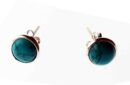 Silver Earring Stud Turquoise