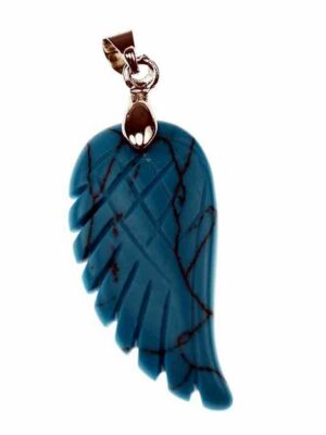 Pendant Wing Howlite 35mm