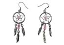 Earring Dream Catcher Pink