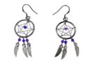 Earring Dream Catcher Purple