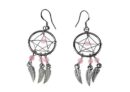 Earring Dream Catcher Pink