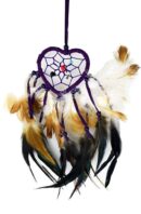 Dream Catcher Heart Purple 6cm