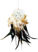 Dream Catcher Heart White 6cm
