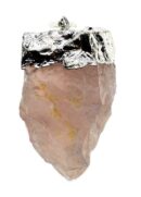 Pendant Rose Quartz Rough L4cm