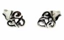 Silver Earring Stud Triskelion