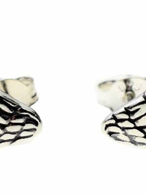 Silver Earring Stud Wings