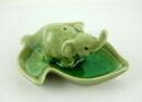 Incense Holder Elephant Green