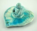 Incense Holder Buddha Light Blue