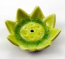 Lotus With Glass Green W5.3cm 2pcs