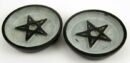 Incense Plate Soapstone Pentagram 4 Inch 2Pcs