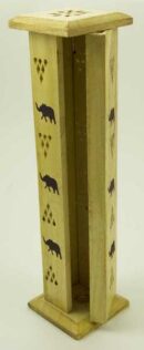 Incense Box Elephant Cut Wood