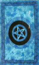 Bedspread Single Pentagram Blue