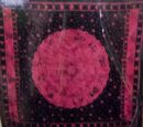 Bedspread Single Zodiac Maroon