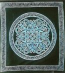 Bedspread Double Celtic Mandala Blue