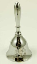 Brass Puja Bells Silver Colour