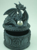 Box Circle Dragon Black 12cm