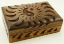 Box Wooden Ying Yang 6X4 Inch
