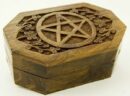Box Wooden Pentagram 6X4 Inch