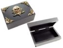 Skull Wooden Box 15.2X10X7.5cm