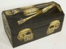 Box Chest Skeletons Wood 40X22X20cm