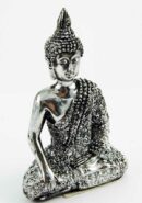 Buddha Thai Sitting Silver Colour 9.5cm