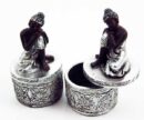 Box Round Thai Buddha Set Of 2