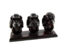 Monkeys On Stand Large Resin