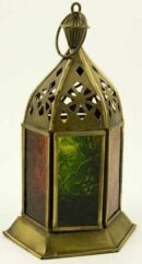 Lantern With Coloured Slats
