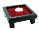 Soapstone Candle Holder Square