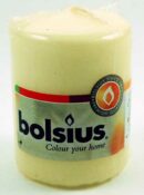 Candle Pillar Ivory 80X60mm